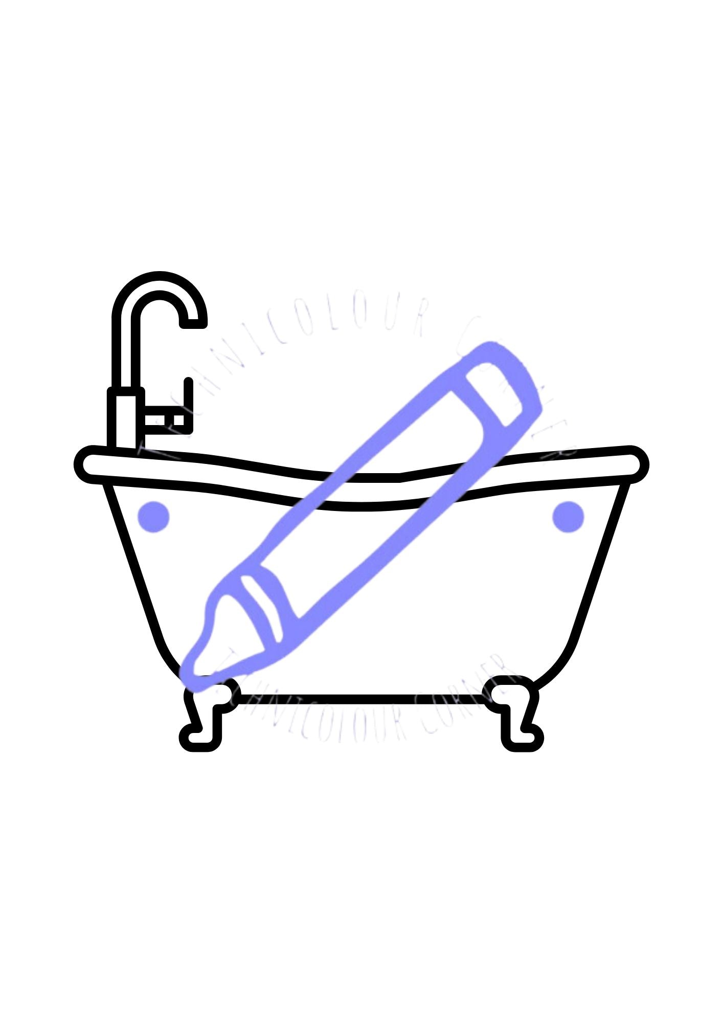 Bath Time A Digital Colouring Book For Kids