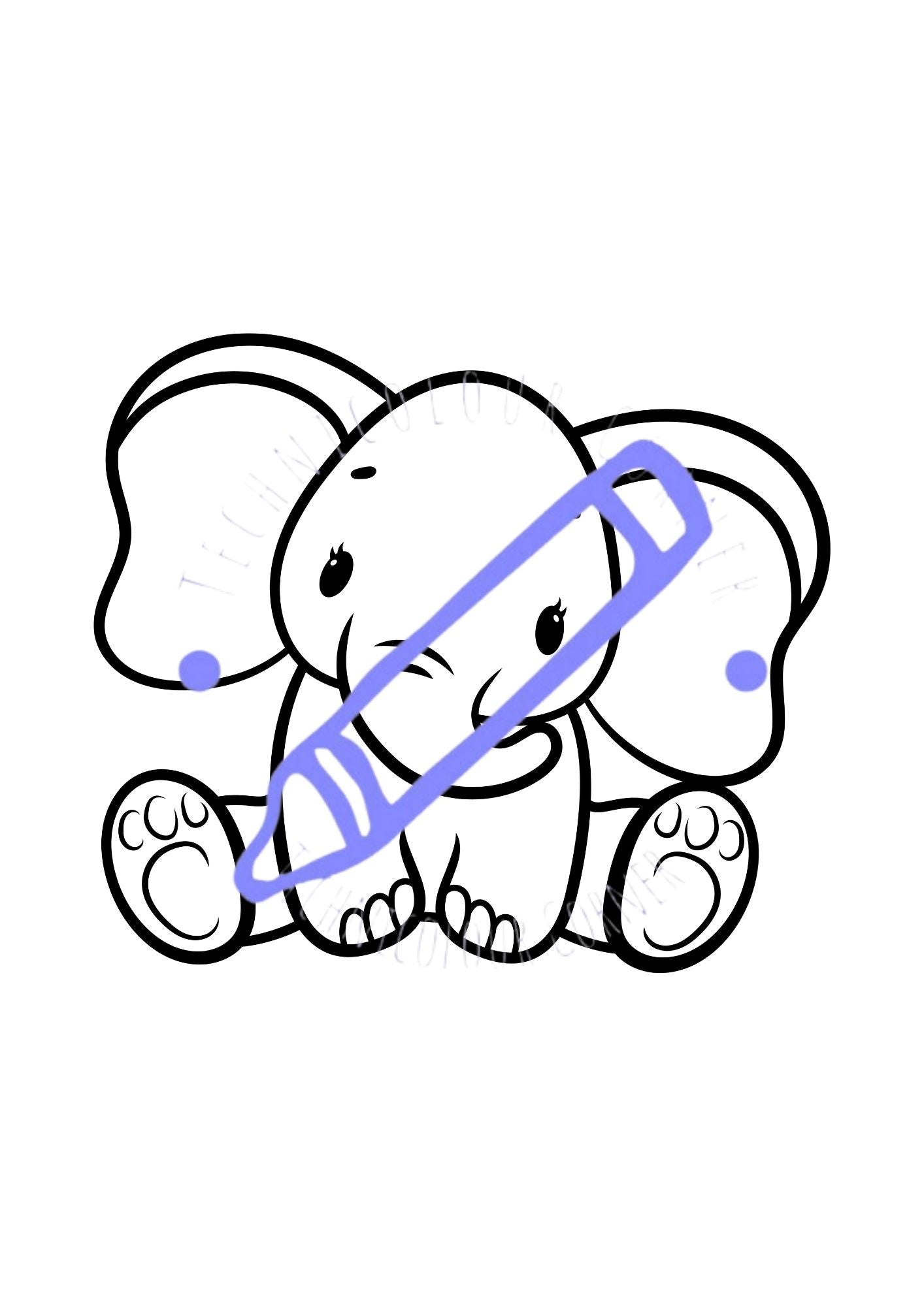 Elephant Colouring Book