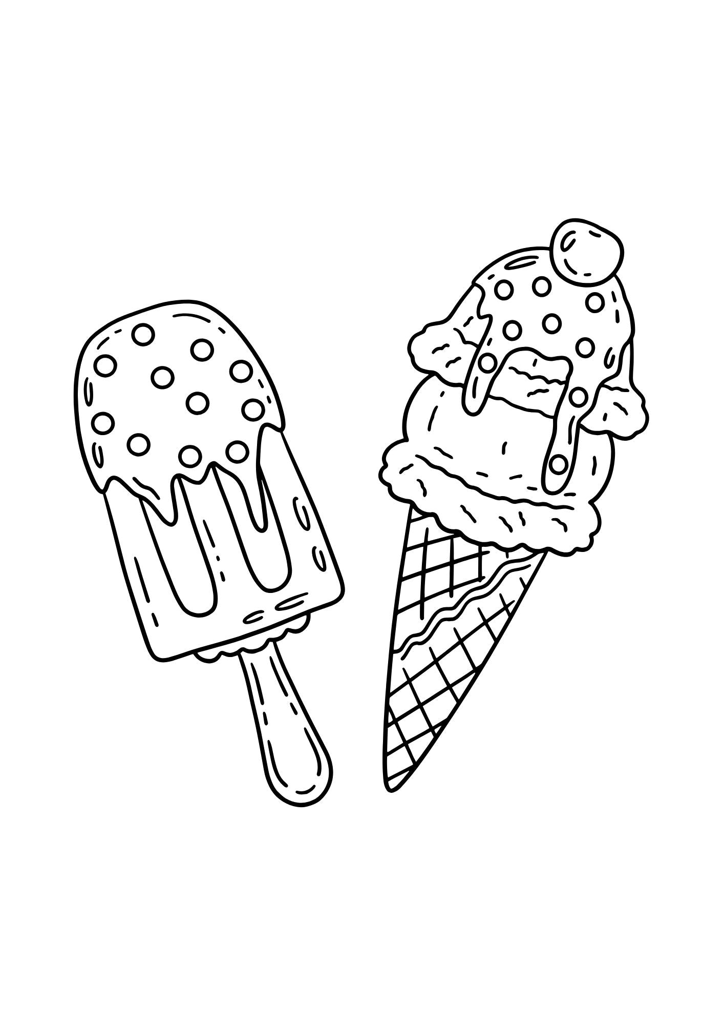 Ice Cream Adventure Colouring Book