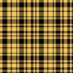 Plaid pattern with black and gold colors
