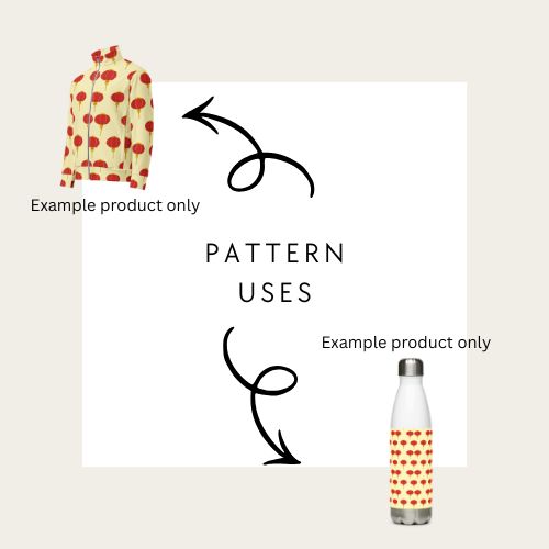 Examples of products that you can use technicolour corner's hand drawn seamless file of red paper lanterns on a yellow background for luna new year