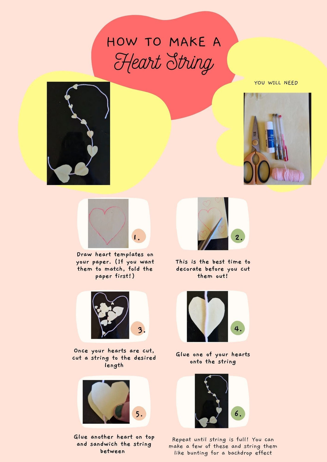 How To Make Your Own Heart Strings For Valentines