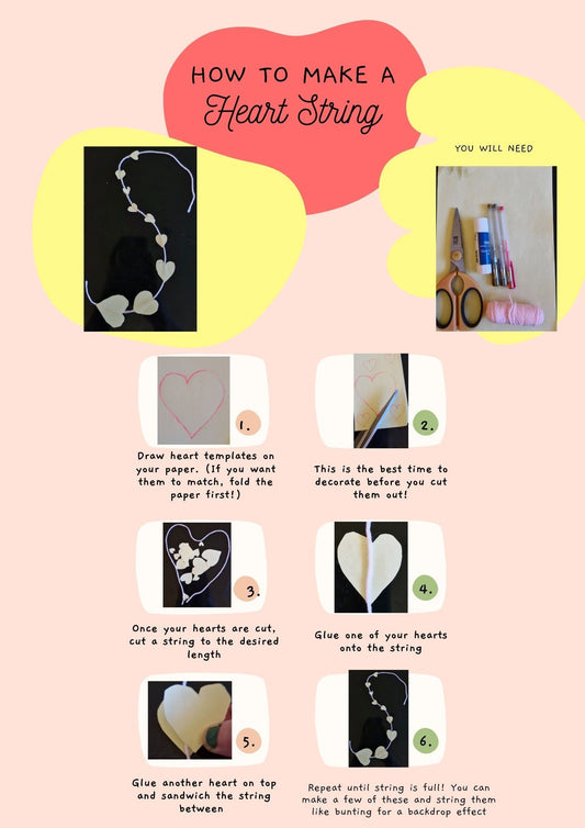 How To Make Your Own Heart Strings For Valentines