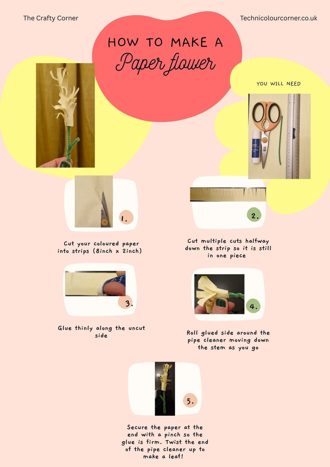 How To Make A Paper Flower For Mother's Day