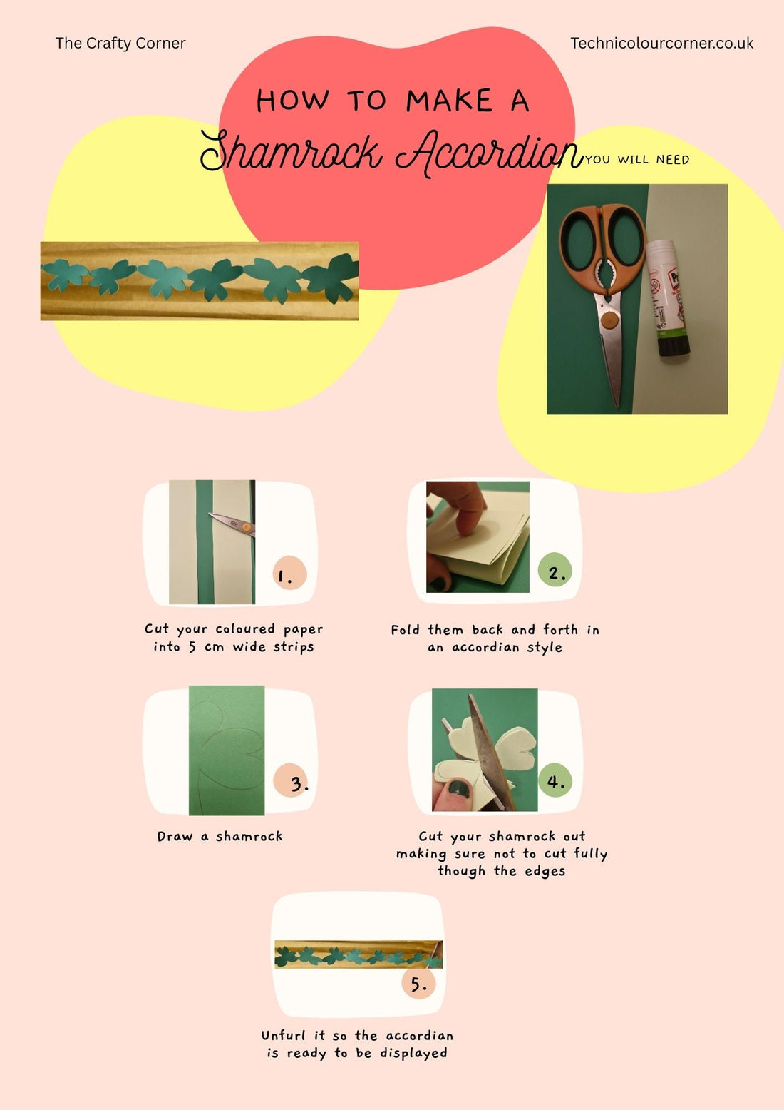 How To Make A Shamrock Accordion For St Patrick's Day