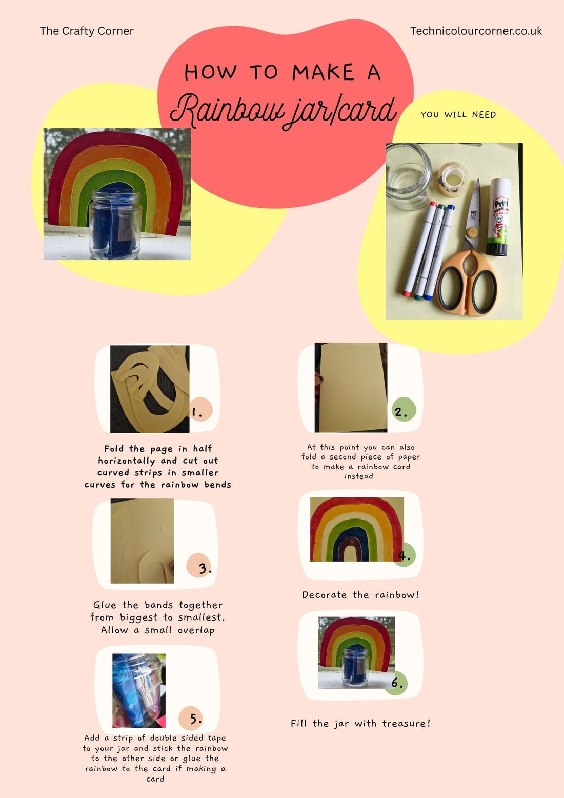 How To Make A Rainbow Jar for St Patrick's Day