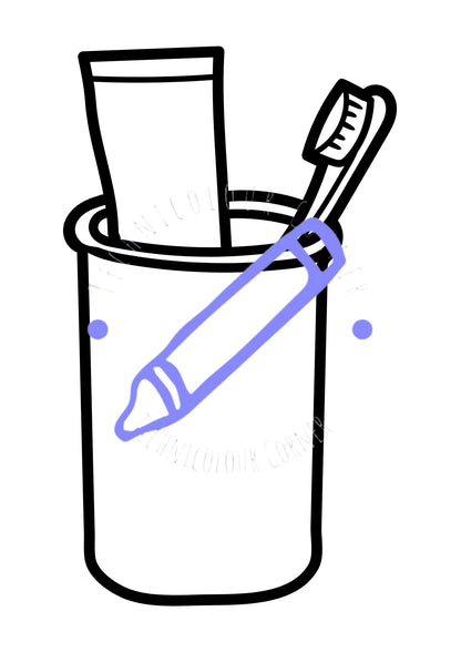 Bath Time Colouring Book