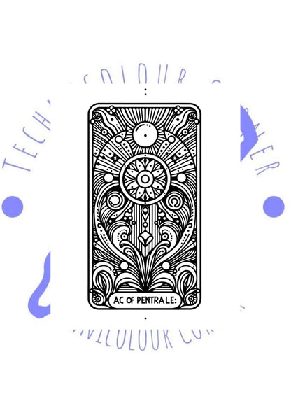 Colour Your Future, Digital Tarot Card Colouring For Adults