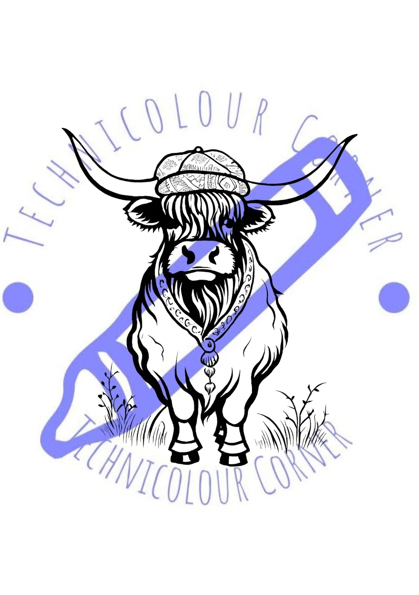 Highland Coo Colouring Book