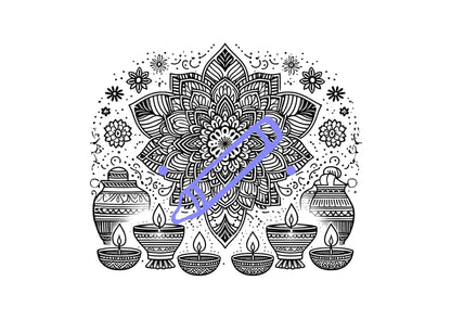 5+ Diwali Instant Download pdf colouring Pages