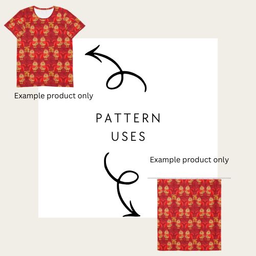 Lunar New Year Rooster Seamless