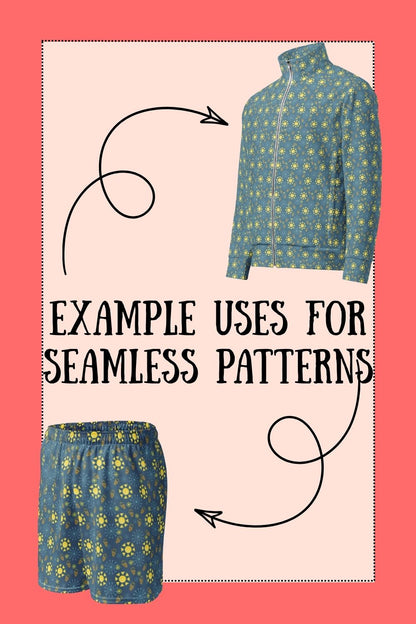 Groundhog Sun and Snowflake Seamless Pattern