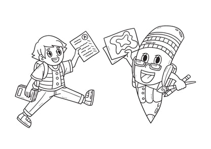 Technicolour Corner celebrating back to school for students and teachers to welcome back into the classroom