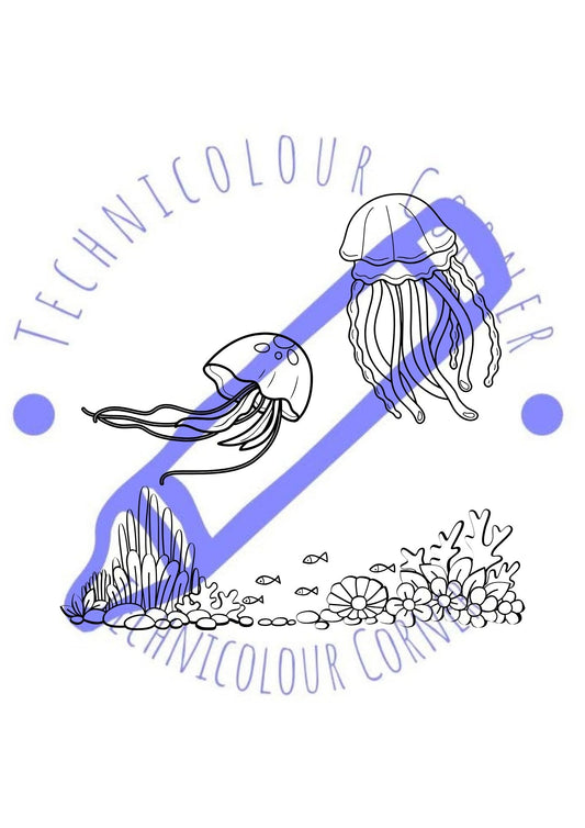 At The Aquarium - A Colouring Book For Kids