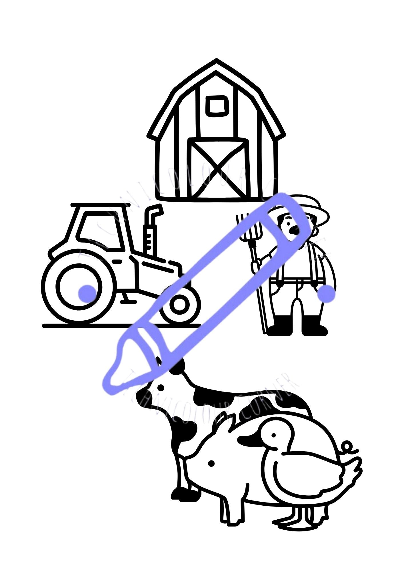 Down On The Farm Colouring Book