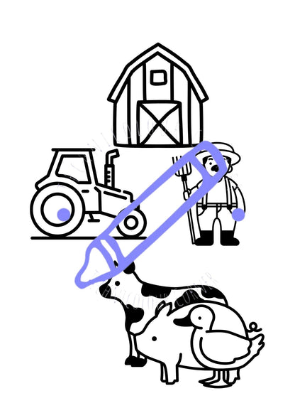 Down On The Farm Colouring Book