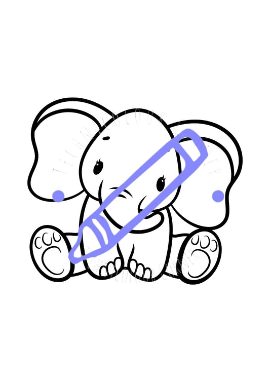 Elephant Colouring Book