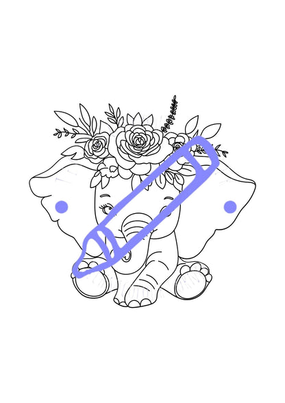 Elephant Colouring Book