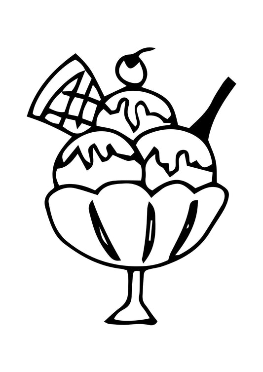 Ice Cream Adventure Colouring Book