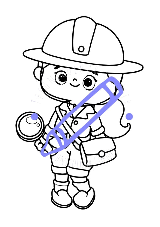 Careers In Uniform Colouring Book
