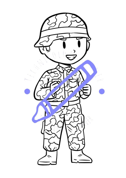 Careers In Uniform Colouring Book