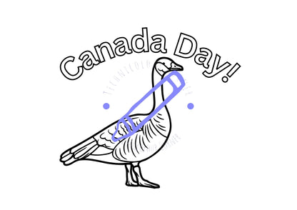Canada Day colouring picture of a canadian goose