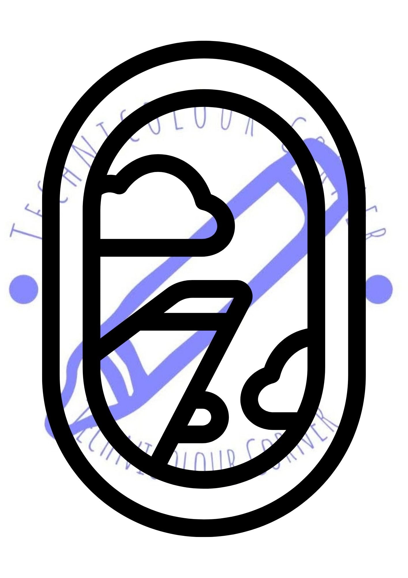 colouring page of a plane window from the a to z activity book for long journeys 