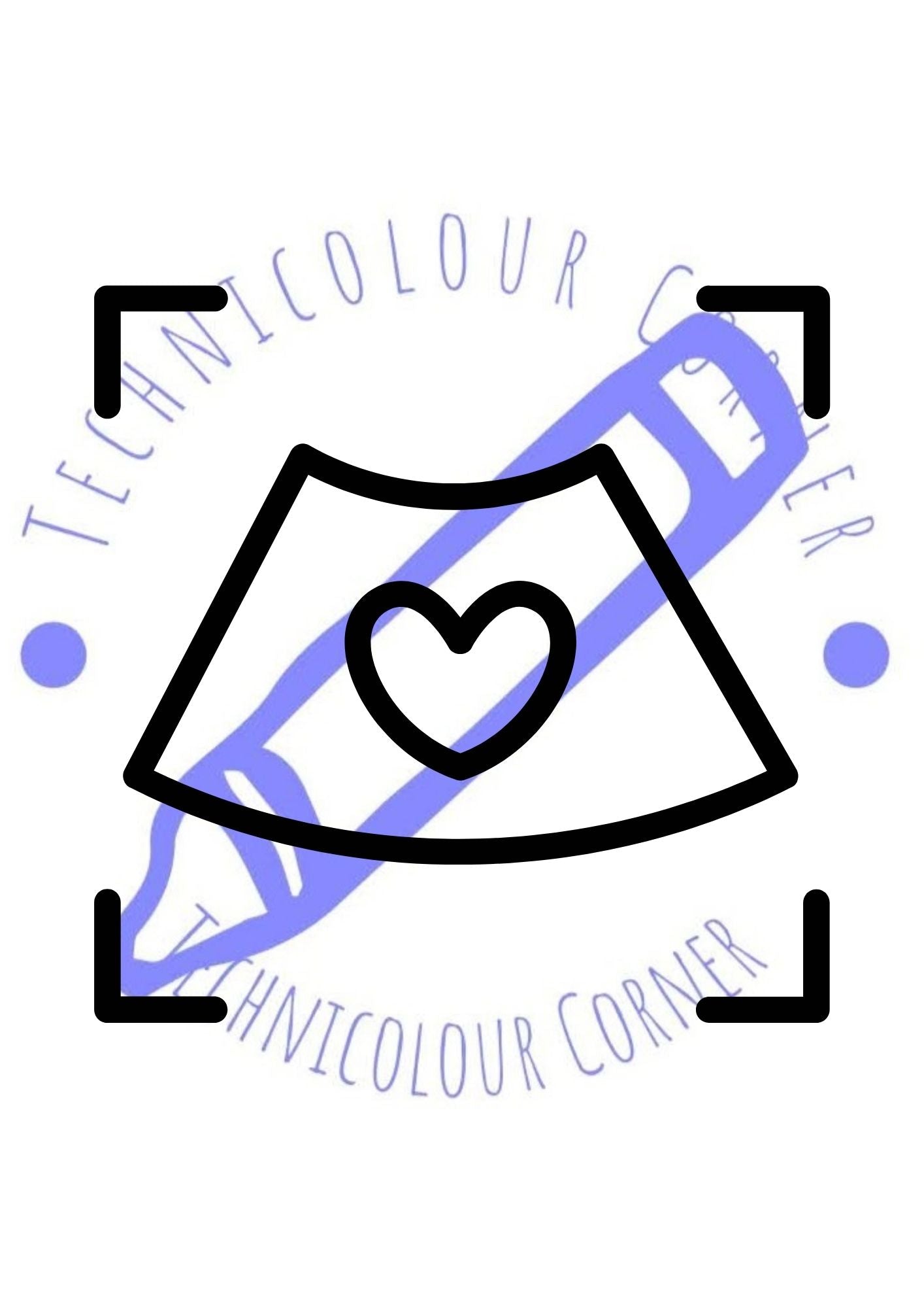 Ultra sound colouring page for the baby shower colouring book