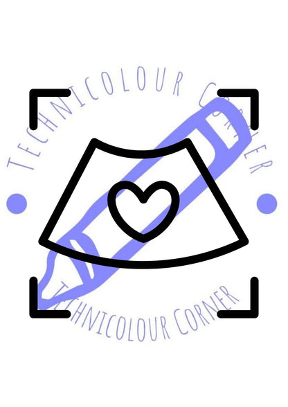 Ultra sound colouring page for the baby shower colouring book