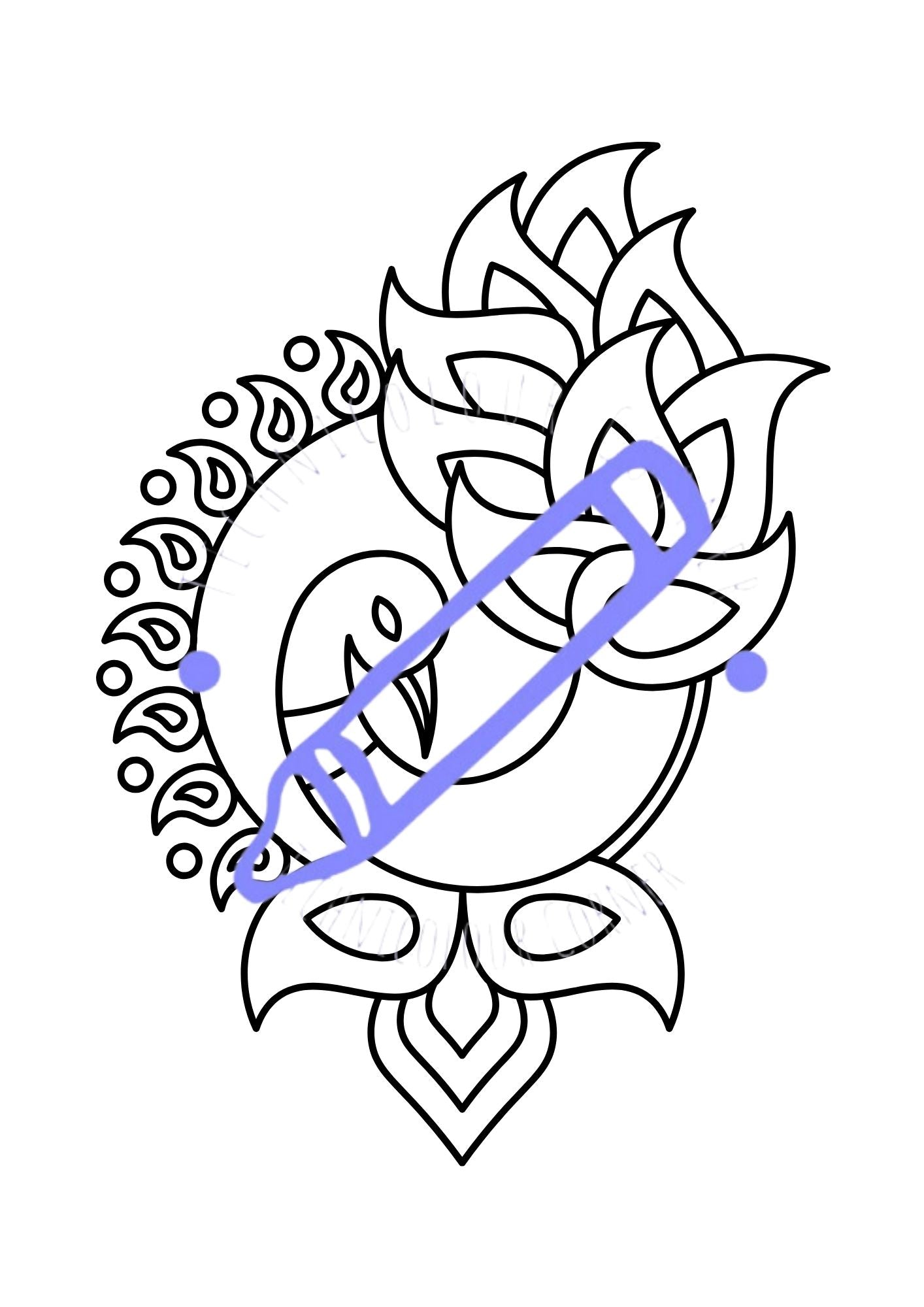 an instant digital download for diwali from the technicolour corner colouring book showing a majestic peacock