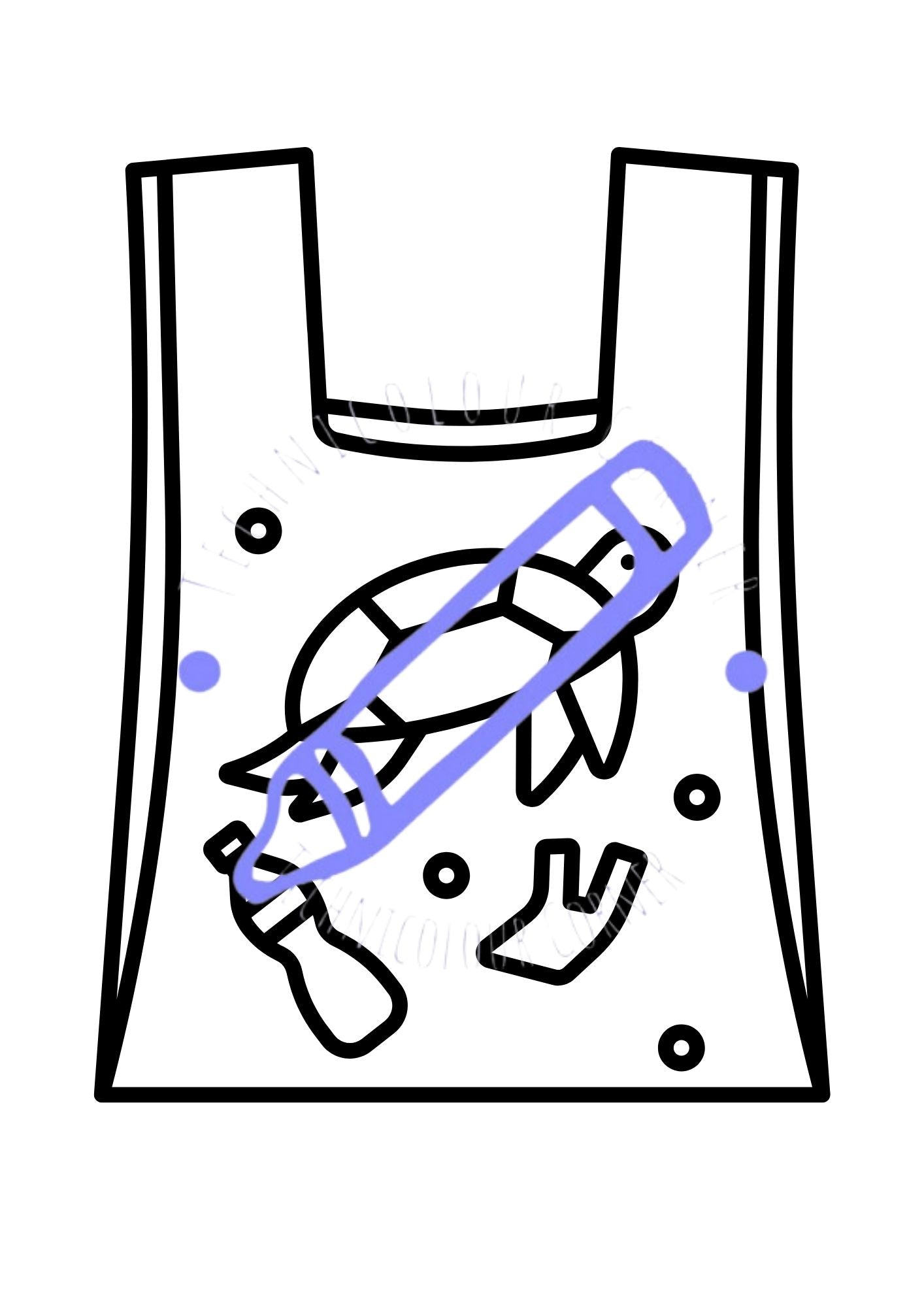 Page from a technicolour corner digital colouring book on earth day