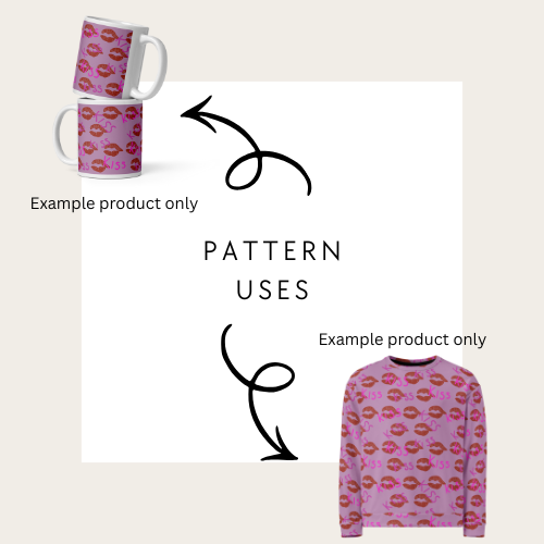 Examples of products that you can use technicolour corner's hand drawn seamless file on