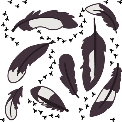 Magpie Seamless Pattern