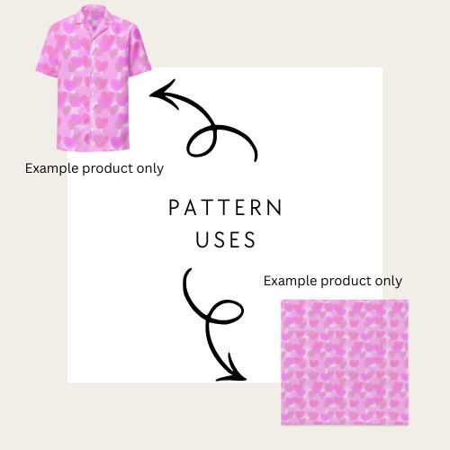 Pink Shades Heart Seamless Pattern