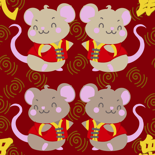 Rat New Year Seamless File