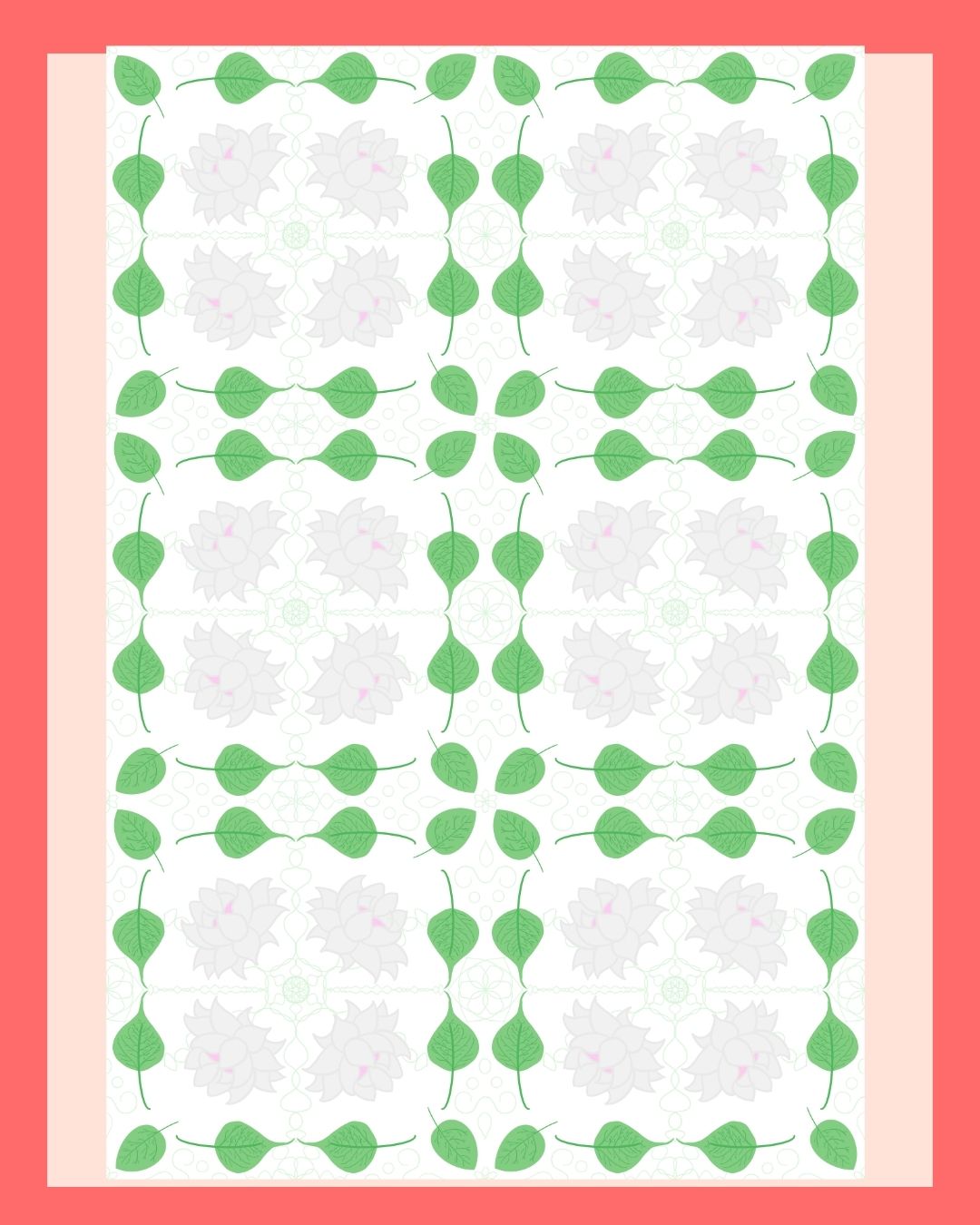 Bodhi Day Lilly seamless pattern