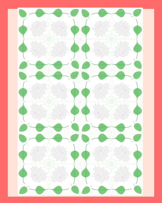 Bodhi Day Lilly seamless pattern