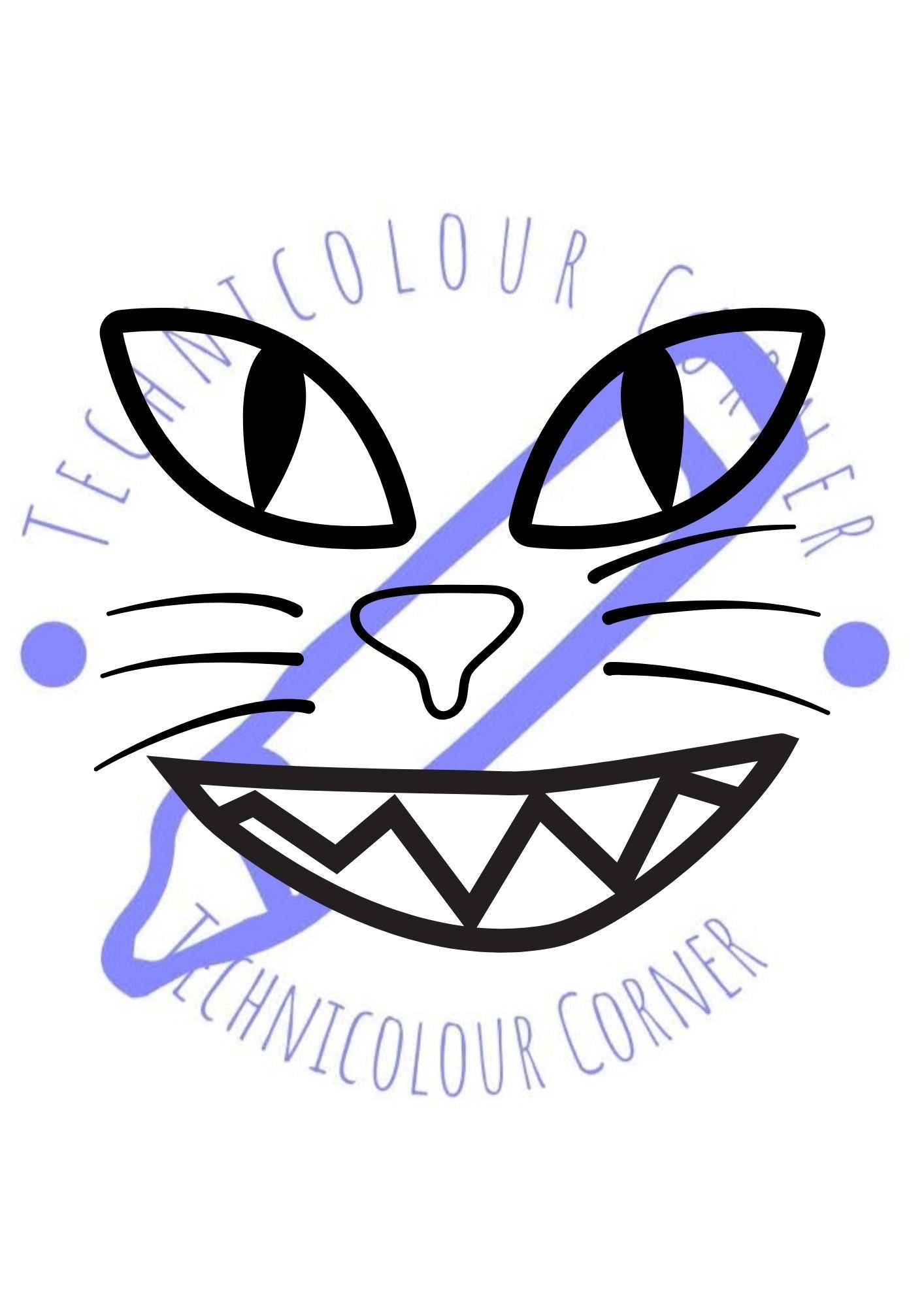 colouring page of the cheshire cat