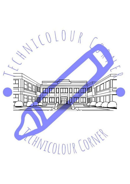 detailed colouring page of a building