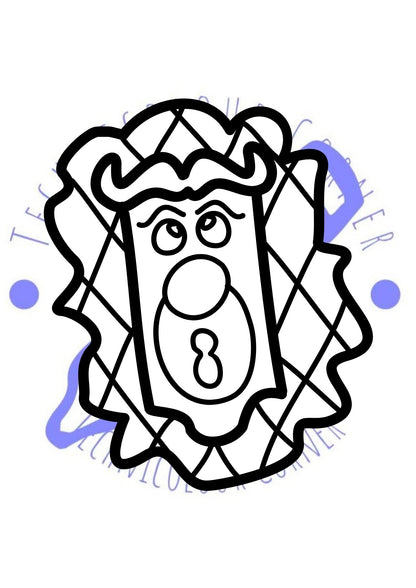 door handle from alice in wonderland colouring page