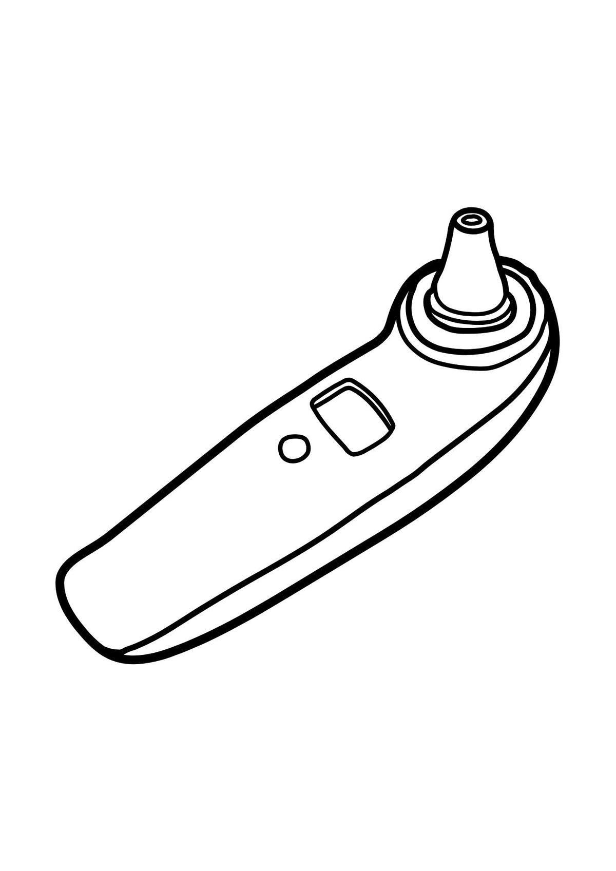 ear thermometer colouring page