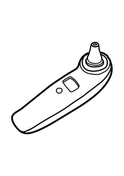 ear thermometer colouring page