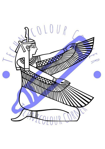 egyptian god colouring page