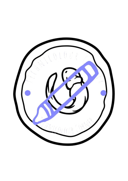 a single egg of frog spawn colouring page