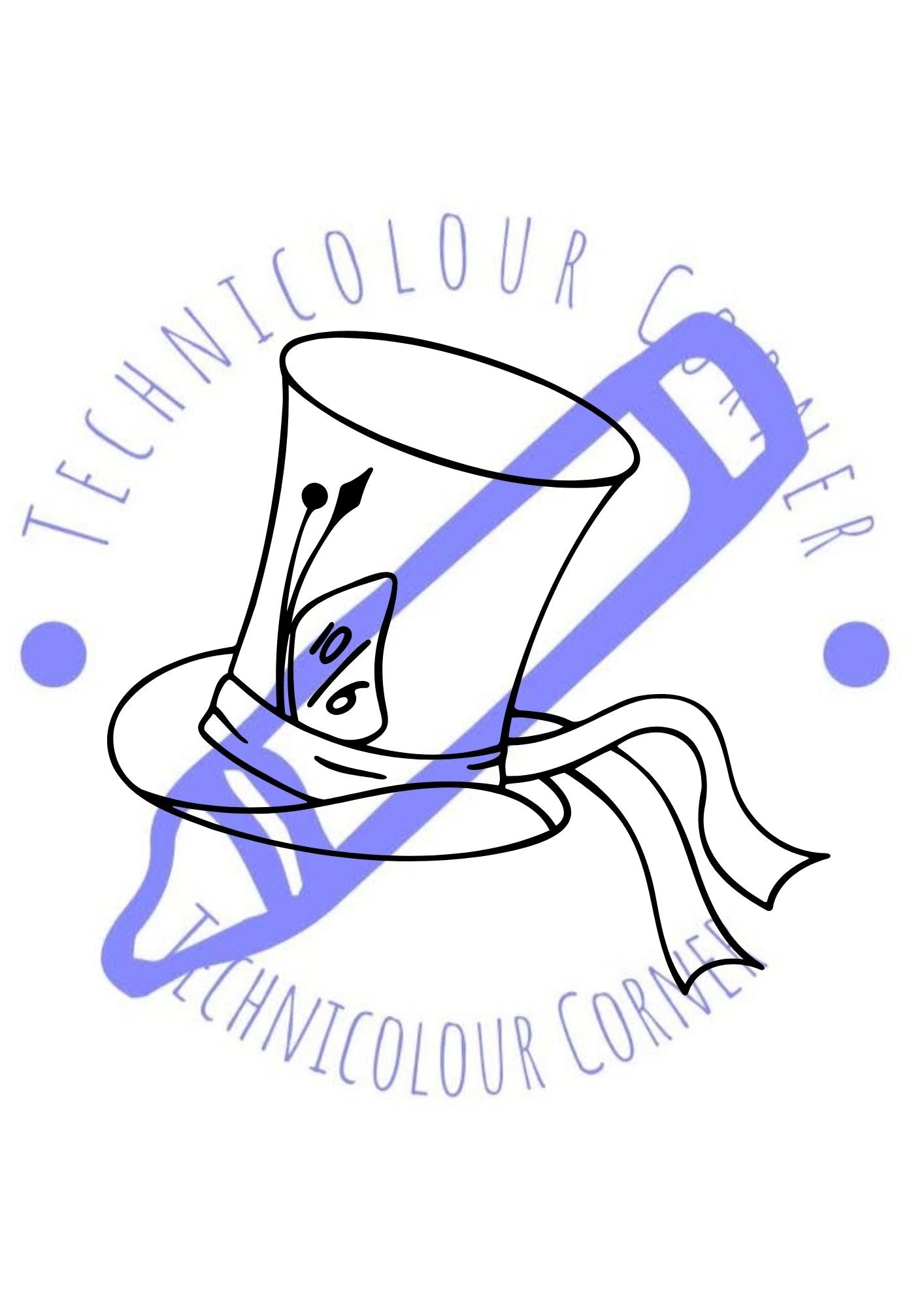 mad hatter's hat colouring page