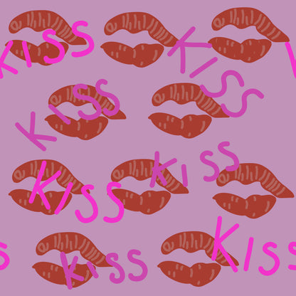 Kiss Seamless Pattern File