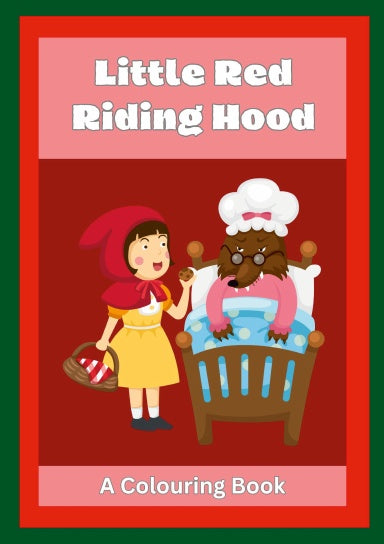 little red riding hood colouring storybook