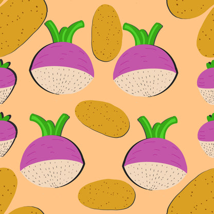Neeps and Tatties Seamless Pattern File