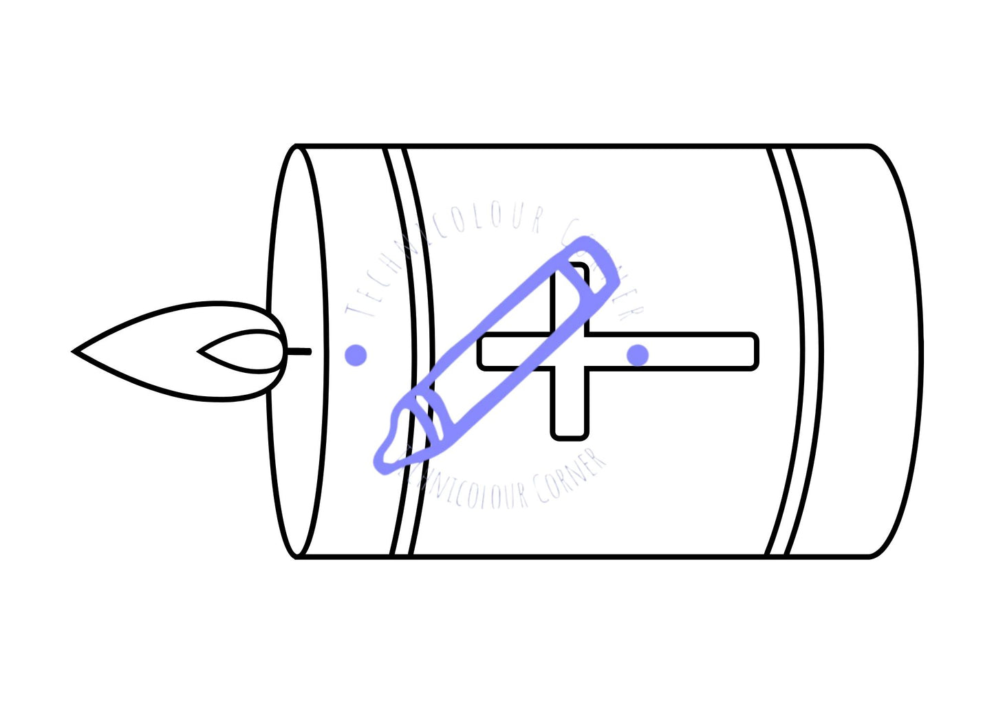 colouring page of a prayer candle