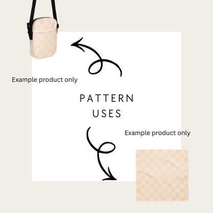 Product with pattern application example on a plain background